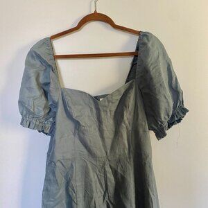 Linen Boden Puff Sleve Sundress Size 10